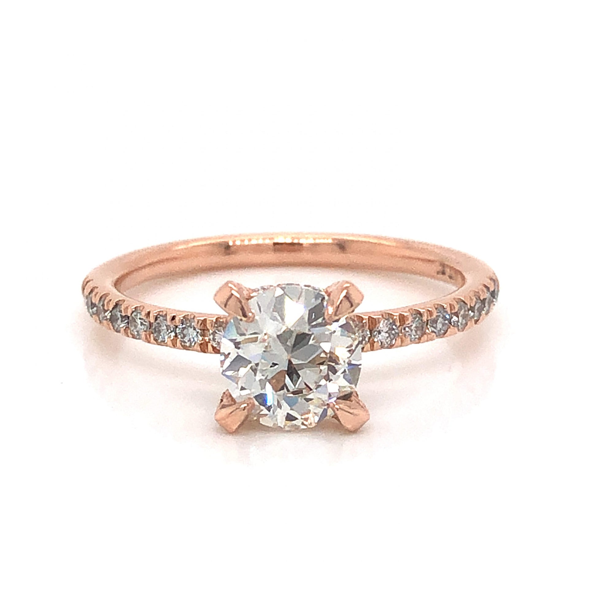 Opschudding vrijdag plus Hidden Halo Diamond Engagement Ring in 14k Rose Gold - Filigree Jewelers
