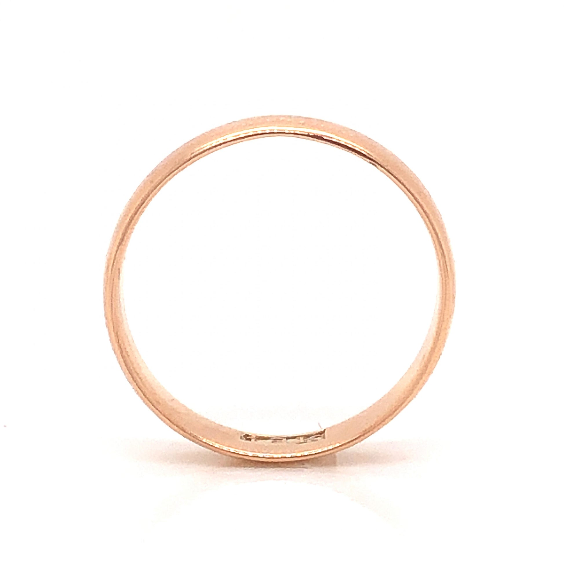 Mid-Century 5mm Wedding Band in 18k Rose Gold