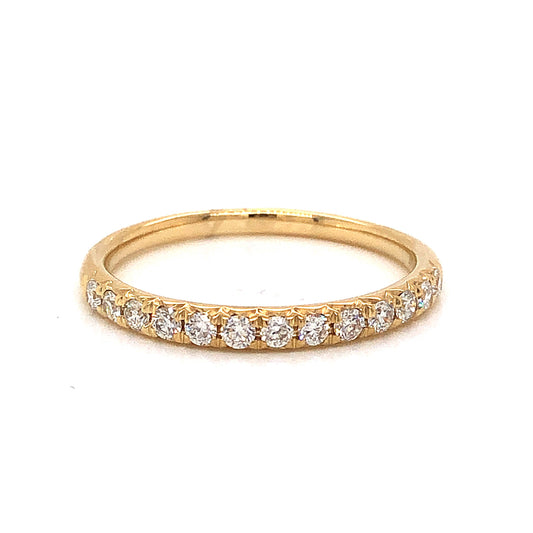 .29 Modern Diamond Wedding Band in 14k Yellow Gold