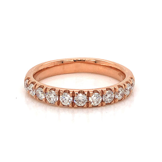 .55 Half-Eternity Diamond Wedding Band in 14k Rose Gold