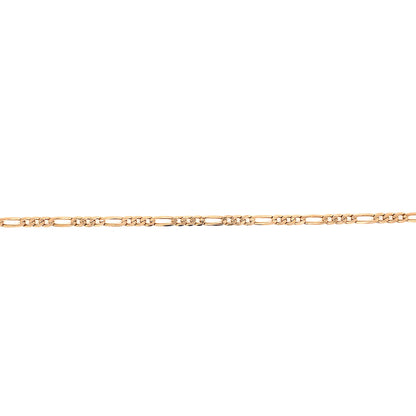 Figaro Chain Bracelet in 14k Yellow Gold