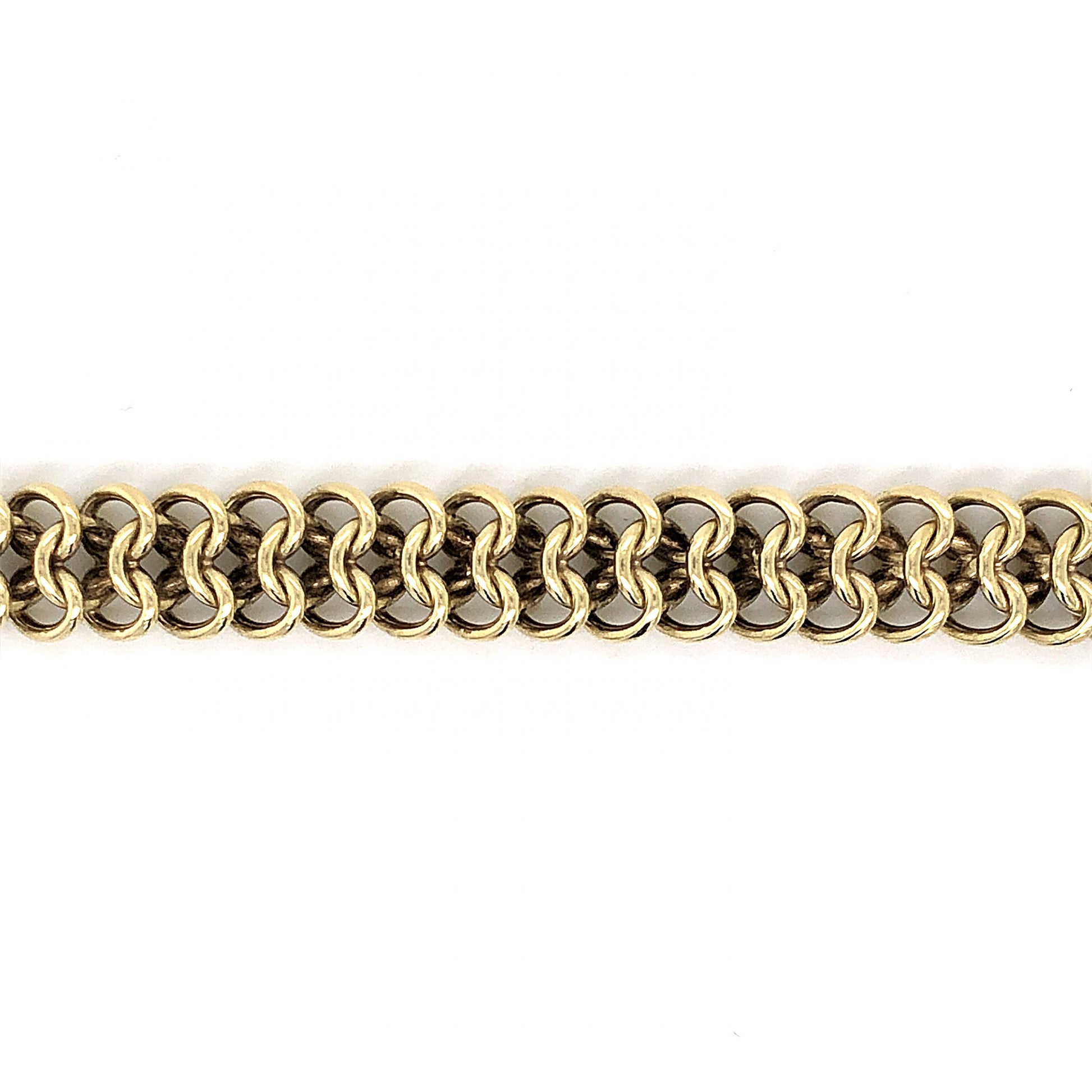 German Chain Necklace & Bracelet Set in 14k Yellow GoldComposition: 14 Karat Yellow Gold Total Gram Weight: 30.4, 61.1  g Inscription: 585
      