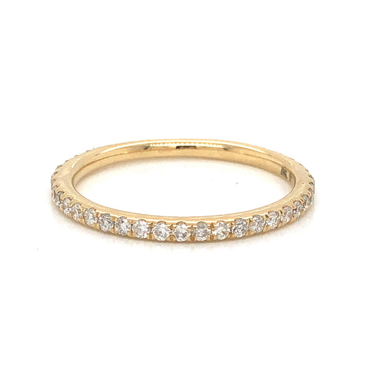 .33 Modern Diamond Wedding Band in 14k Yellow Gold