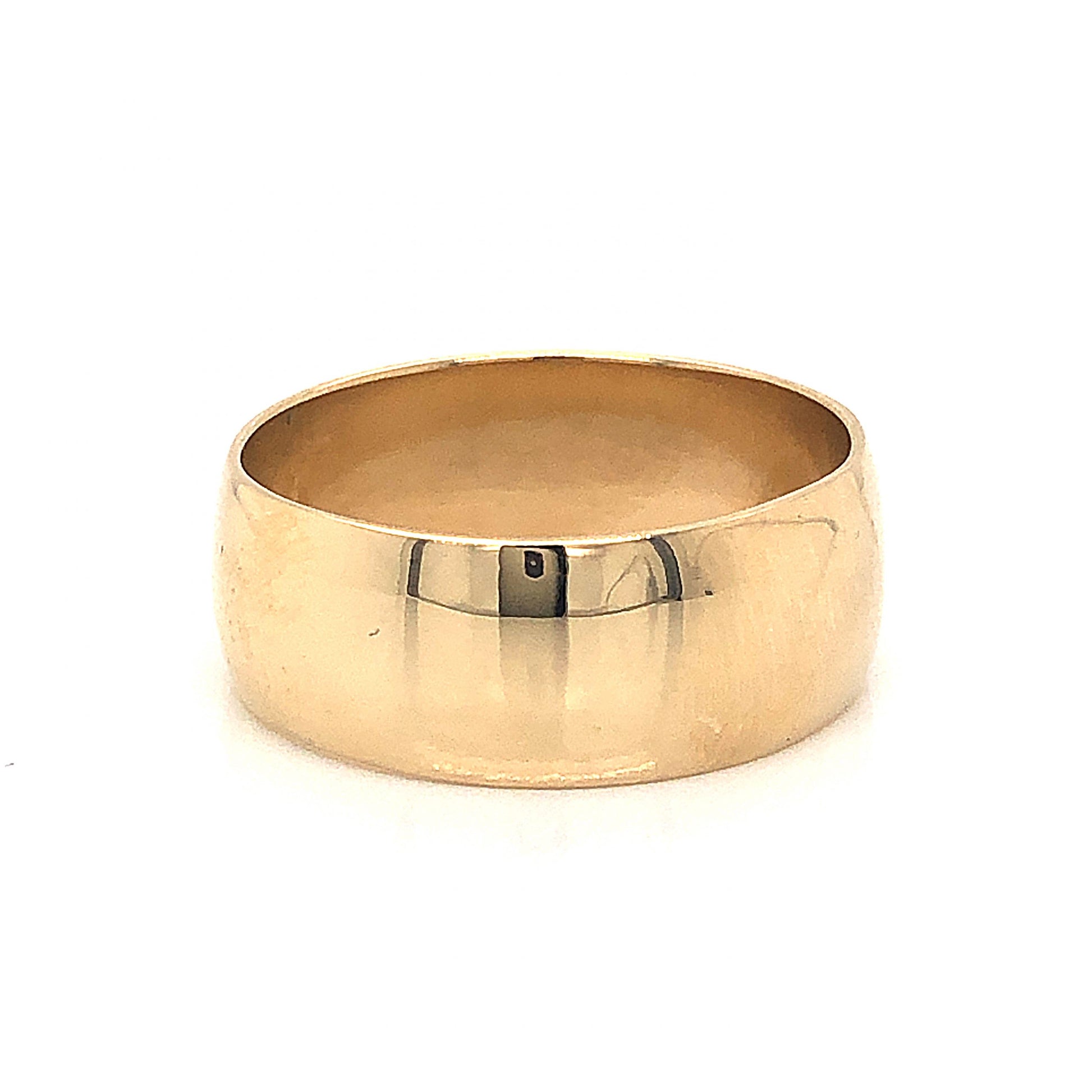 7mm Modern Wedding Band in 14k Yellow Gold