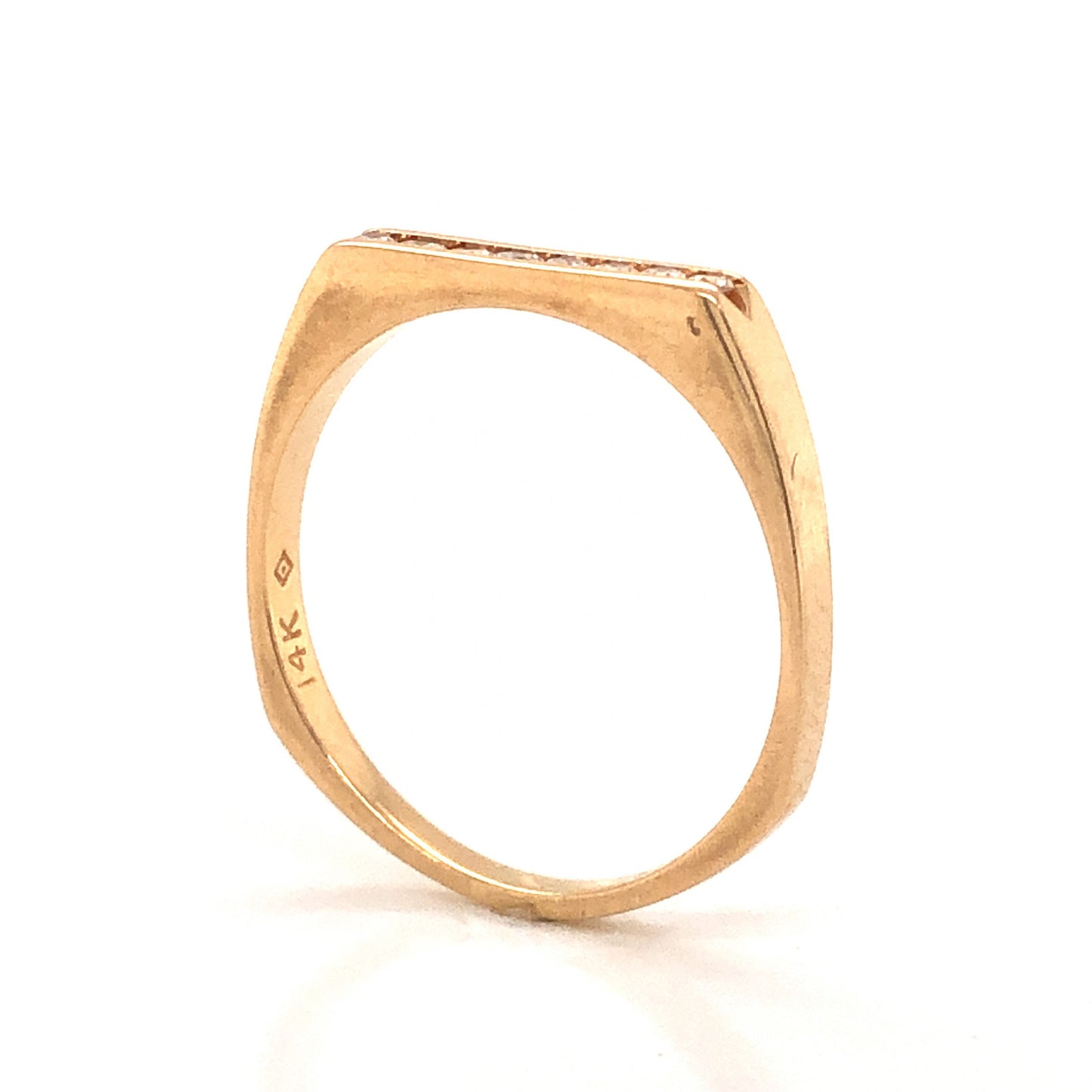 .08 Channel Set Diamond Band in 14k Yellow Gold