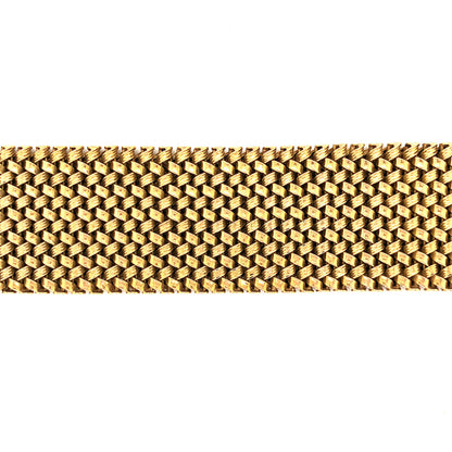 Mid-Century Woven Bracelet in 18k Yellow Gold