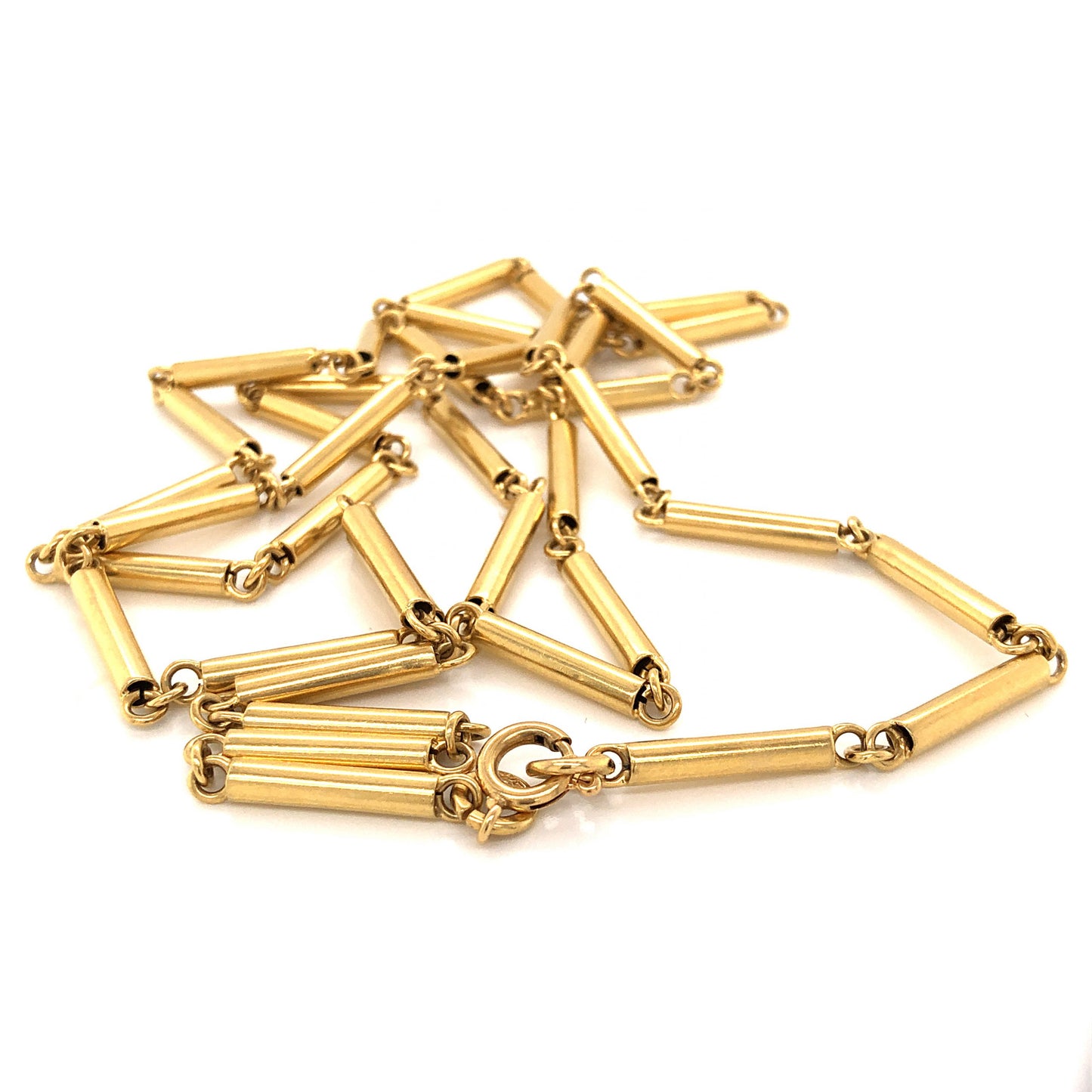 32 Inch Link Chain Necklace in 18k Yellow Gold