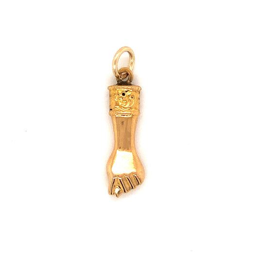 Figa Charm Pendant in 14k Yellow Gold