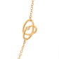 Diamond Knot Station Necklace in 18k Yellow Gold
