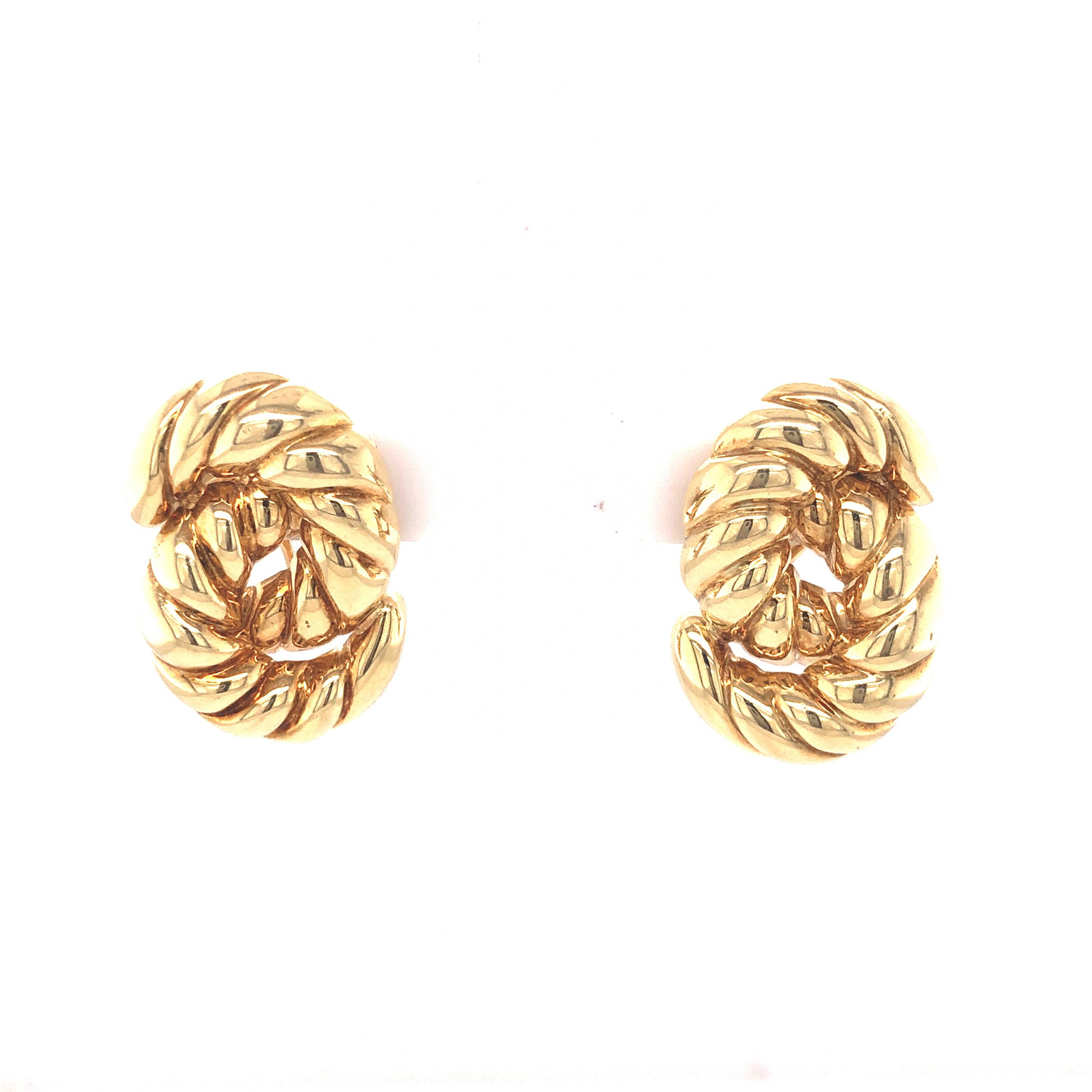 Monet Gold Tone Knot Clip on Faux Pearl Earrings - Etsy