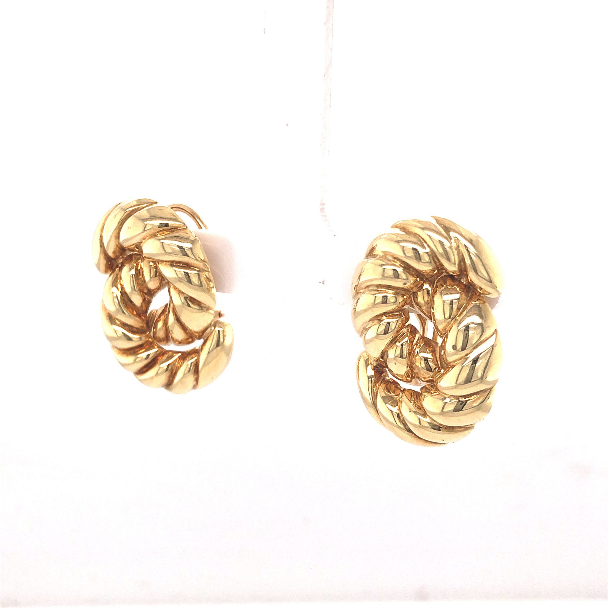 Rope Knot Stud Earrings in 14k Yellow GoldComposition: 14 Karat Yellow GoldTotal Gram Weight: 14.9 g