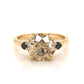 Fancy Light Brown Diamond Engagement Ring in 14k Yellow Gold