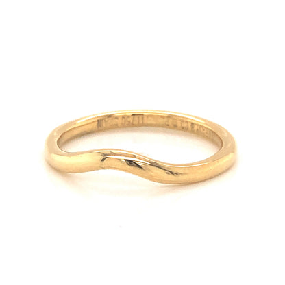 Tiffany & Co. Contoured Wedding Band in 18k Yellow Gold