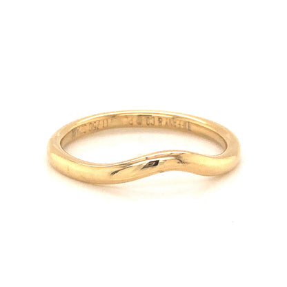 Tiffany & Co. Contoured Wedding Band in 18k Yellow Gold