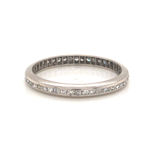 .48 Single Cut Diamond Eternity Band in Platinum