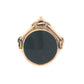 Antique Victorian Spinning Bloodstone Pendant in 14k Yellow Gold