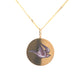 Victorian Enamel Dove Pendant Necklace in 14k Yellow Gold