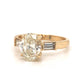 Oval Cut 1.51 Diamond Engagement Ring in 14k Yellow Gold