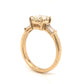 Oval Cut 1.51 Diamond Engagement Ring in 14k Yellow Gold