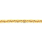 Heart Padlock Chain Bracelet in 14k Yellow Gold
