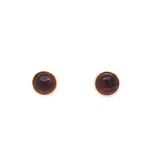 Tourmaline Stud Earrings in 18k Yellow Gold