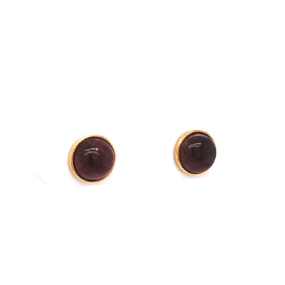 Tourmaline Stud Earrings in 18k Yellow Gold