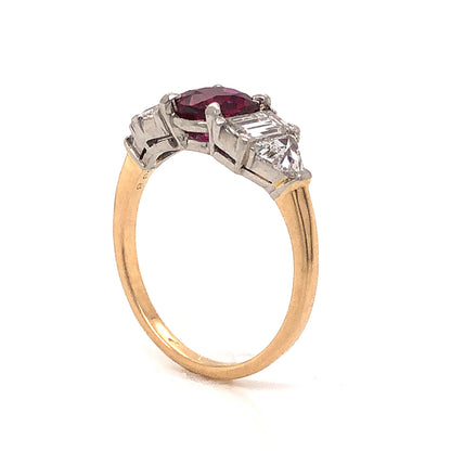 Bailey Banks & Biddle Ruby Engagement Ring in 14k Gold