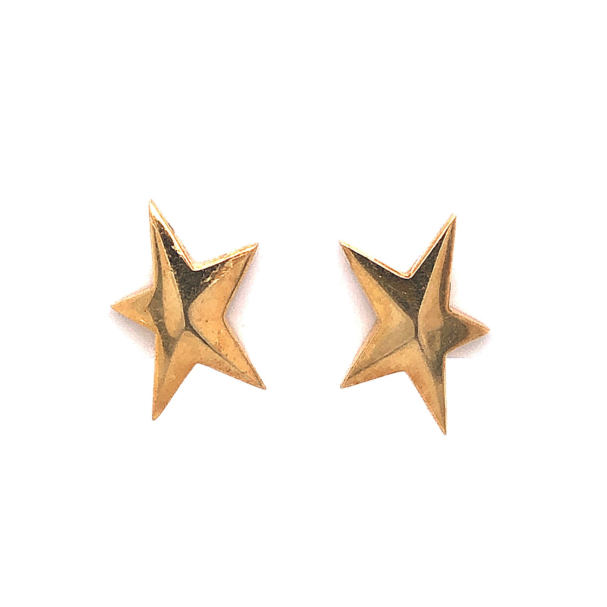 Tiffany & Co. Star Stud Earrings in 18k Yellow GoldComposition: 18 Karat Yellow Gold Total Gram Weight: 3.5 g Inscription: 1985 Tiffany & Co. 18k
      