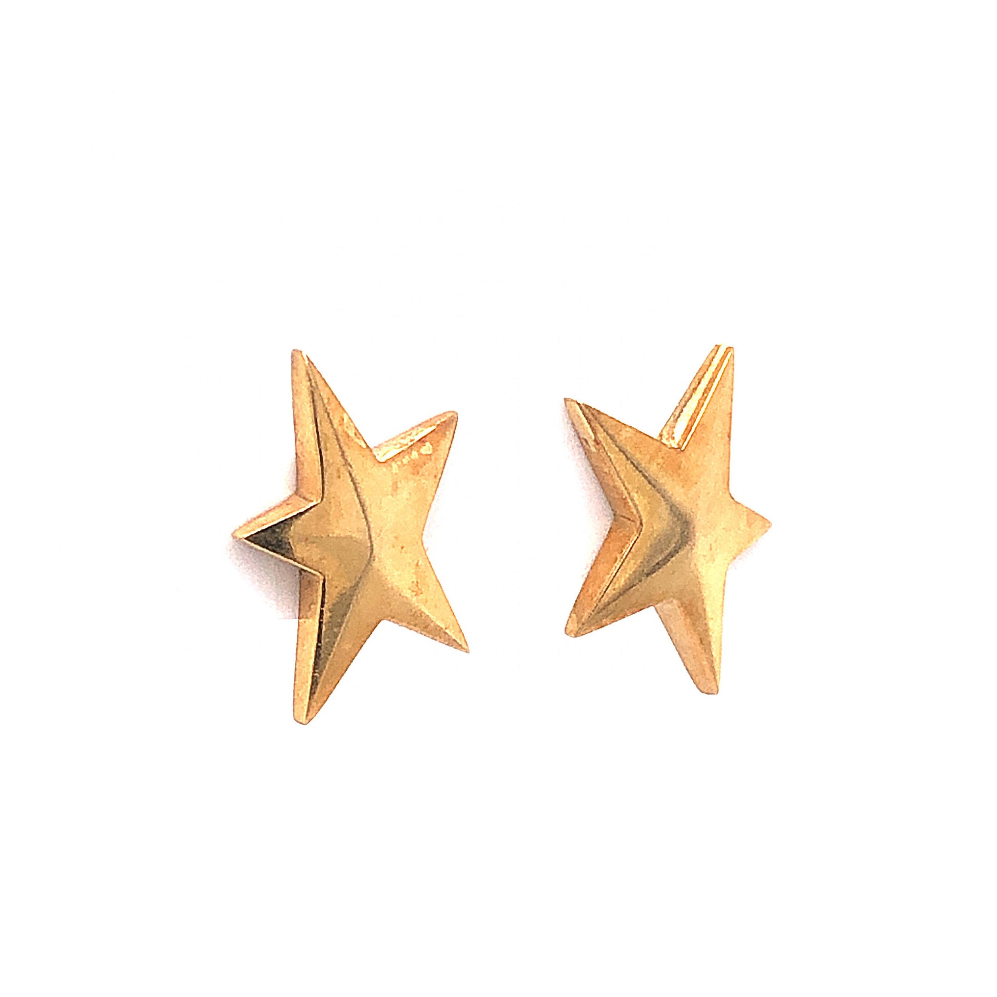 Tiffany & Co. Star Stud Earrings in 18k Yellow GoldComposition: 18 Karat Yellow Gold Total Gram Weight: 3.5 g Inscription: 1985 Tiffany & Co. 18k
      