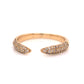 Open Pave Diamond Stacking Ring in 14k Yellow Gold