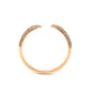 Open Pave Diamond Stacking Ring in 14k Yellow Gold