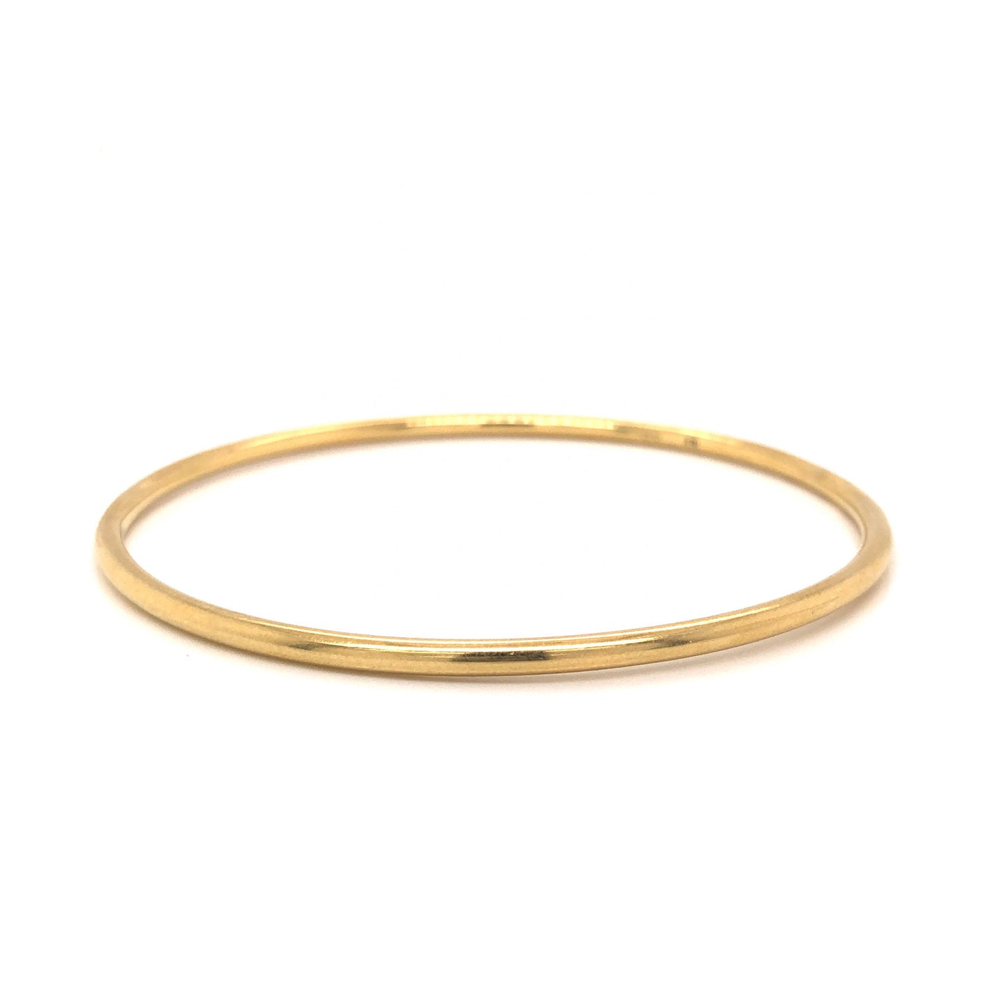 Round Bangle Bracelet in 18k Yellow Gold