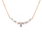 Baguette & Round Diamond Pendant Necklace in 18k Yellow Gold