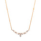 Baguette & Round Diamond Pendant Necklace in 18k Yellow Gold