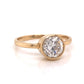 1.23 Bezel Set Diamond Engagement Ring in 14k Yellow Gold