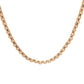 Mid-Century 20 Inch Chain Necklace in 14k Yellow Gold