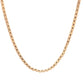 Mid-Century 20 Inch Chain Necklace in 14k Yellow Gold