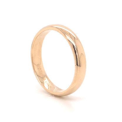 Men's 4mm Polished Wedding Band in 14k Yellow Gold