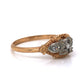 Petite Three Stone Diamond Engagement Ring in 14k & 18k Gold