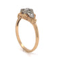 Petite Three Stone Diamond Engagement Ring in 14k & 18k Gold