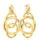 Interlaced Hoop Earrings in 18k Yellow Gold