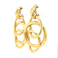 Interlaced Hoop Earrings in 18k Yellow Gold