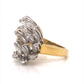 Marquise Diamond Cluster Statement Ring in 18k Gold & Platinum