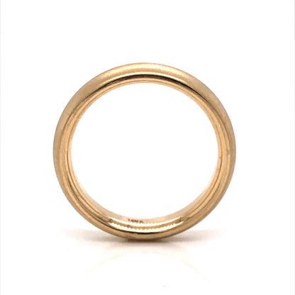 ***ON HOLD***Matte Finish 4mm Men's Wedding Band in 14k Yellow Gold