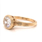 1.33 Bezel Set Diamond Engagement Ring in 14k Yellow Gold