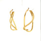Italian Yellow Gold Drop Earrings in 14k