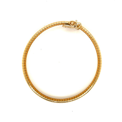 Flexible Omega Bracelet in 14k Yellow Gold