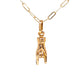 Good Luck Pendant Necklace in 14k Yellow Gold