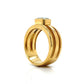 Tiffany & Co. Bezel Set Aquamarine Ring in 18k Yellow Gold