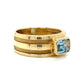 Tiffany & Co. Bezel Set Aquamarine Ring in 18k Yellow Gold